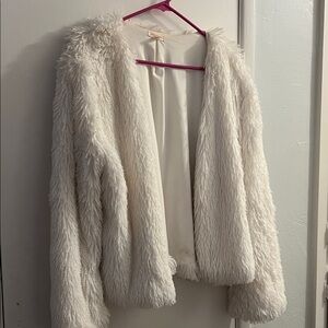 Xhilaration Cream Teddy Jacket